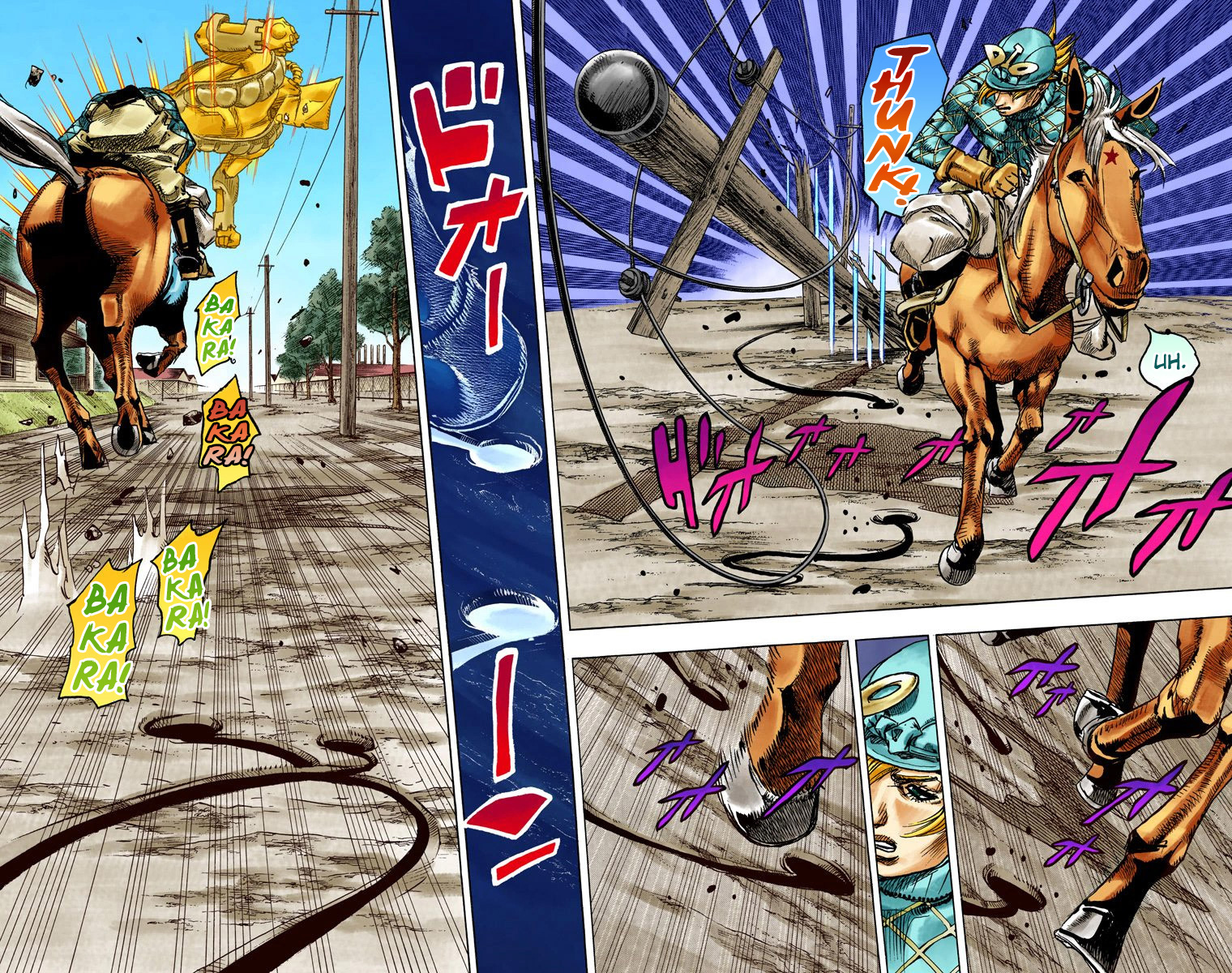 Read JoJo's Bizarre Adventure Part 7 Steel Ball Run Official Colored FR Manga Online