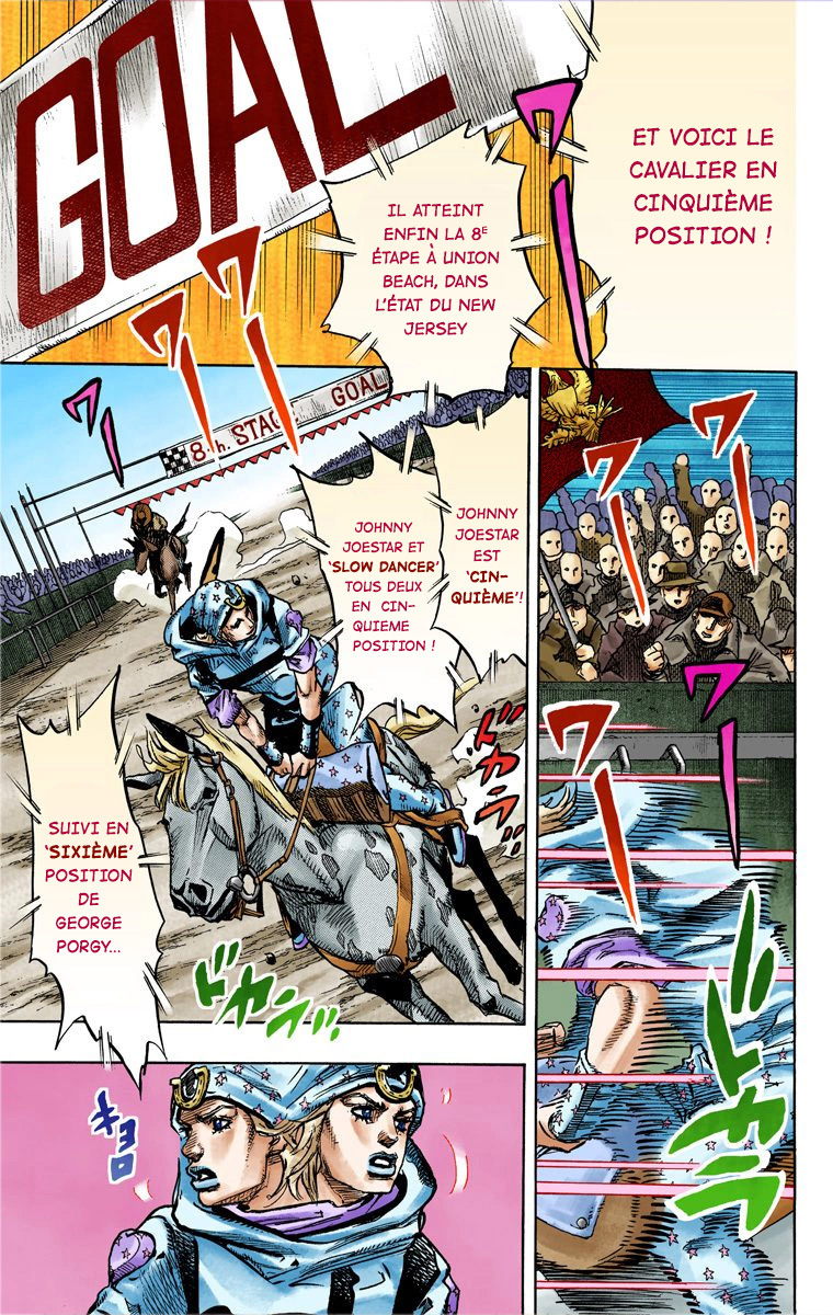 Read JoJo's Bizarre Adventure Part 7 Steel Ball Run Official Colored FR Manga Online