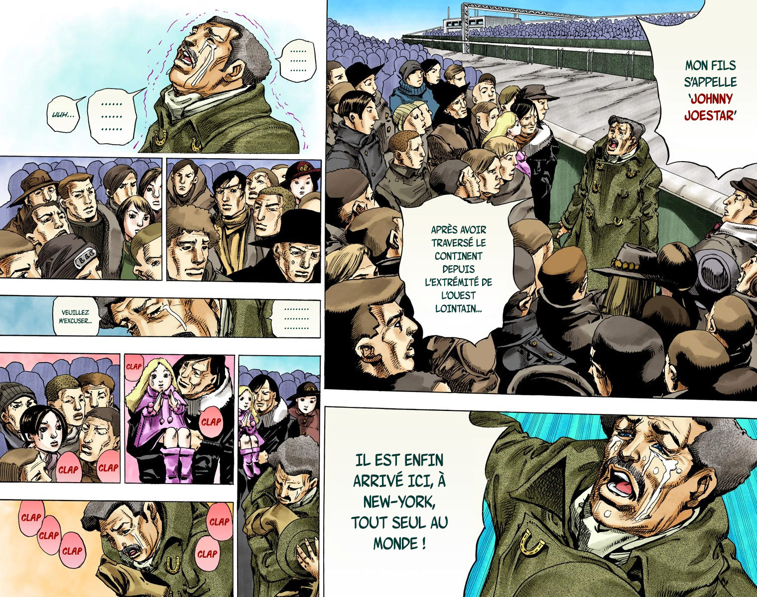 Read JoJo's Bizarre Adventure Part 7 Steel Ball Run Official Colored FR Manga Online