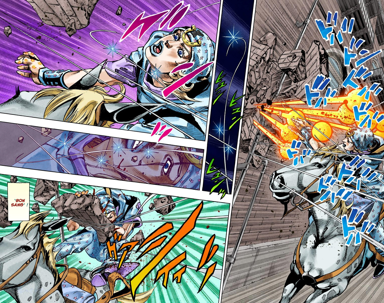 Read JoJo's Bizarre Adventure Part 7 Steel Ball Run Official Colored FR Manga Online