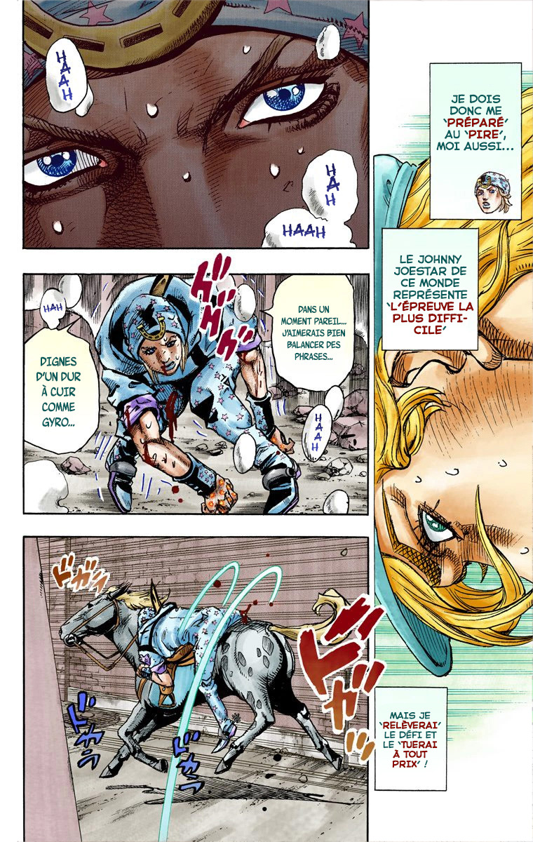 Read JoJo's Bizarre Adventure Part 7 Steel Ball Run Official Colored FR Manga Online