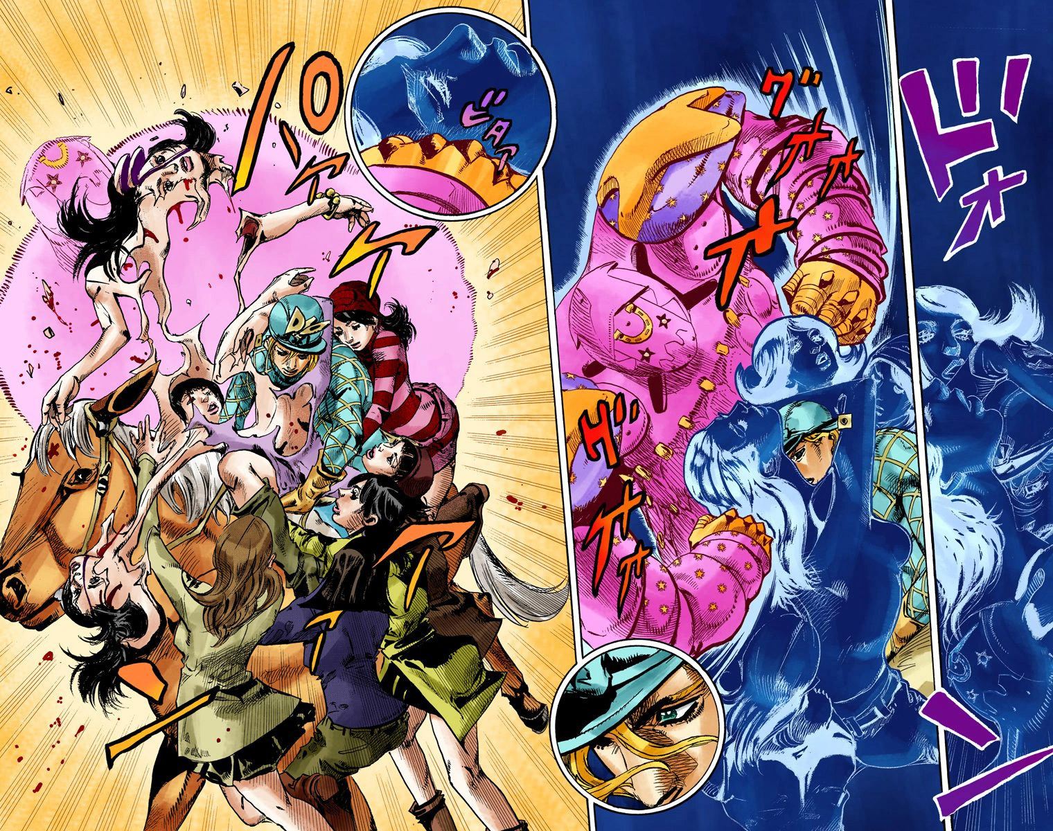 Read JoJo's Bizarre Adventure Part 7 Steel Ball Run Official Colored FR Manga Online