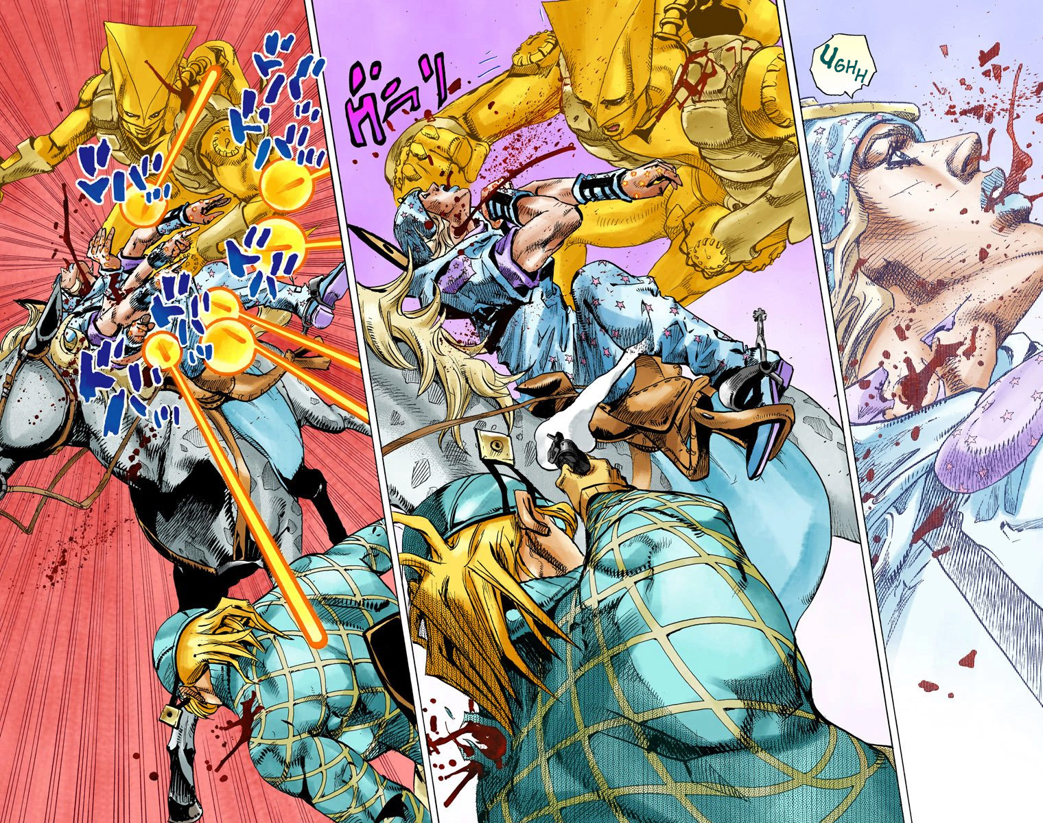 Read JoJo's Bizarre Adventure Part 7 Steel Ball Run Official Colored FR Manga Online