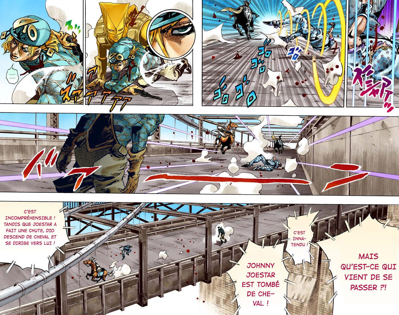 Read JoJo's Bizarre Adventure Part 7 Steel Ball Run Official Colored FR Manga Online