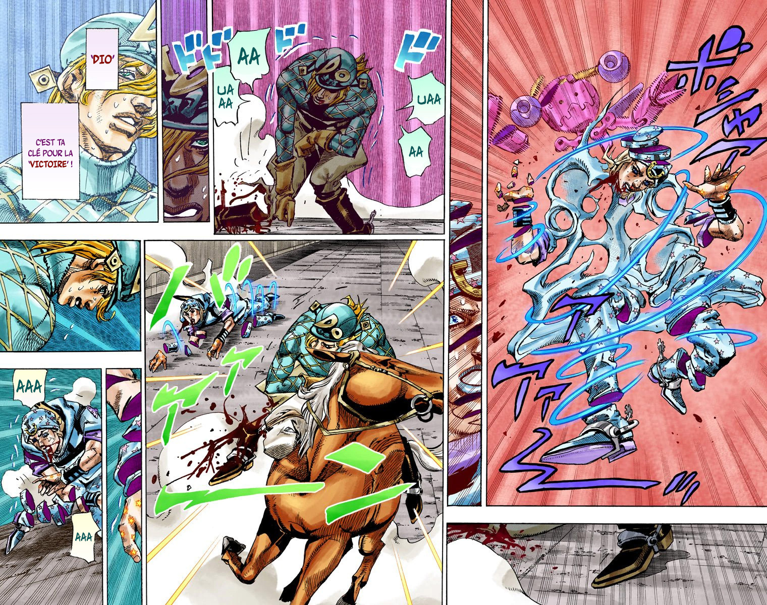 Read JoJo's Bizarre Adventure Part 7 Steel Ball Run Official Colored FR Manga Online