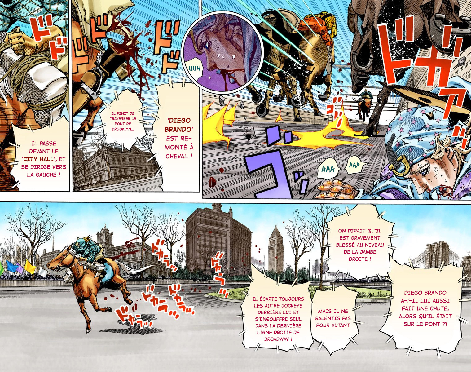 Read JoJo's Bizarre Adventure Part 7 Steel Ball Run Official Colored FR Manga Online