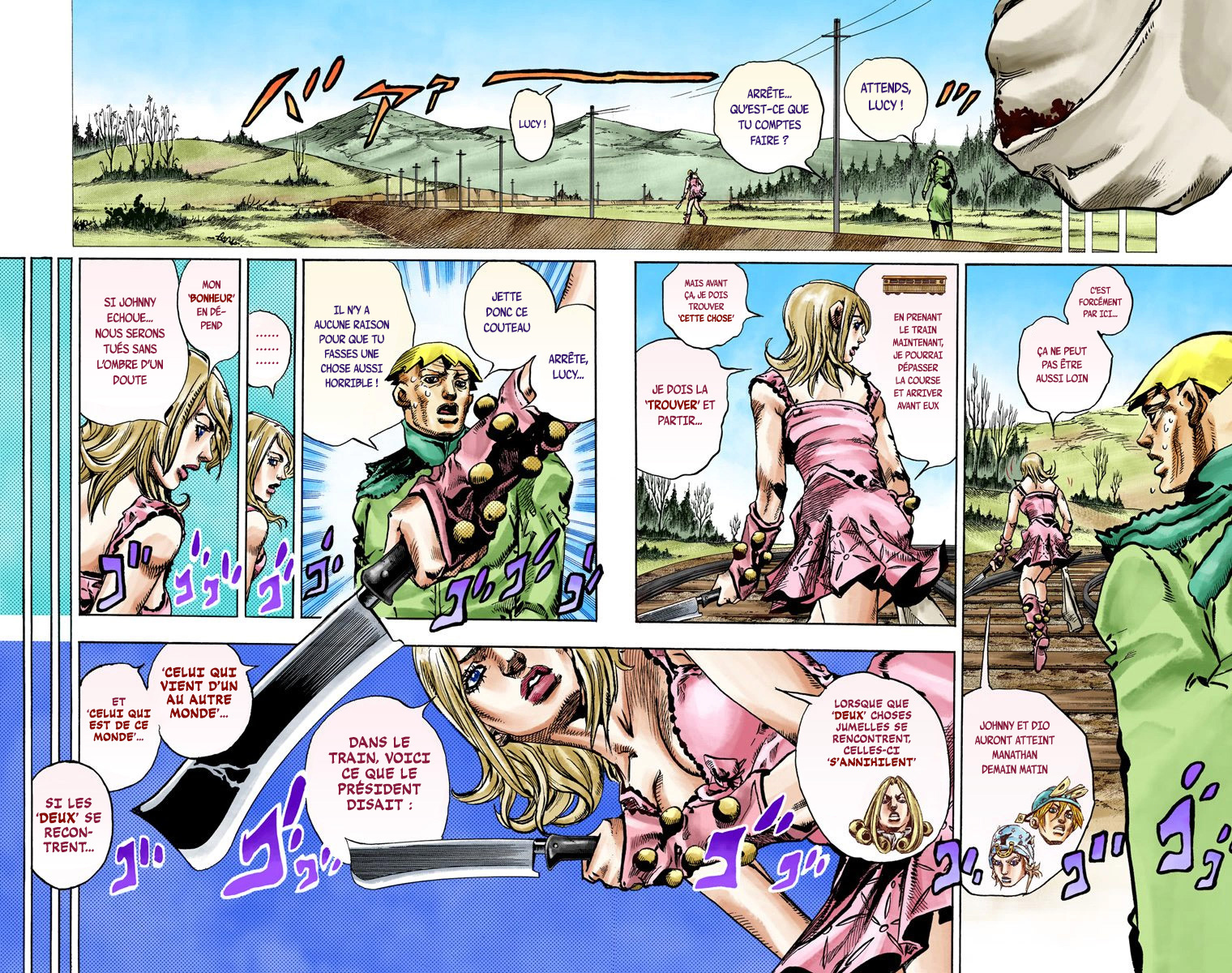 Read JoJo's Bizarre Adventure Part 7 Steel Ball Run Official Colored FR Manga Online