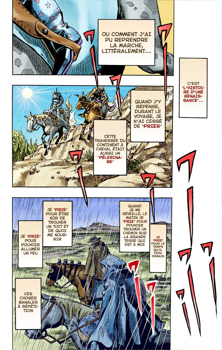 Read JoJo's Bizarre Adventure Part 7 Steel Ball Run Official Colored FR Manga Online