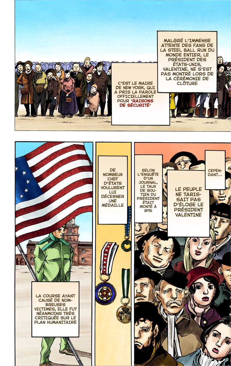 Read JoJo's Bizarre Adventure Part 7 Steel Ball Run Official Colored FR Manga Online