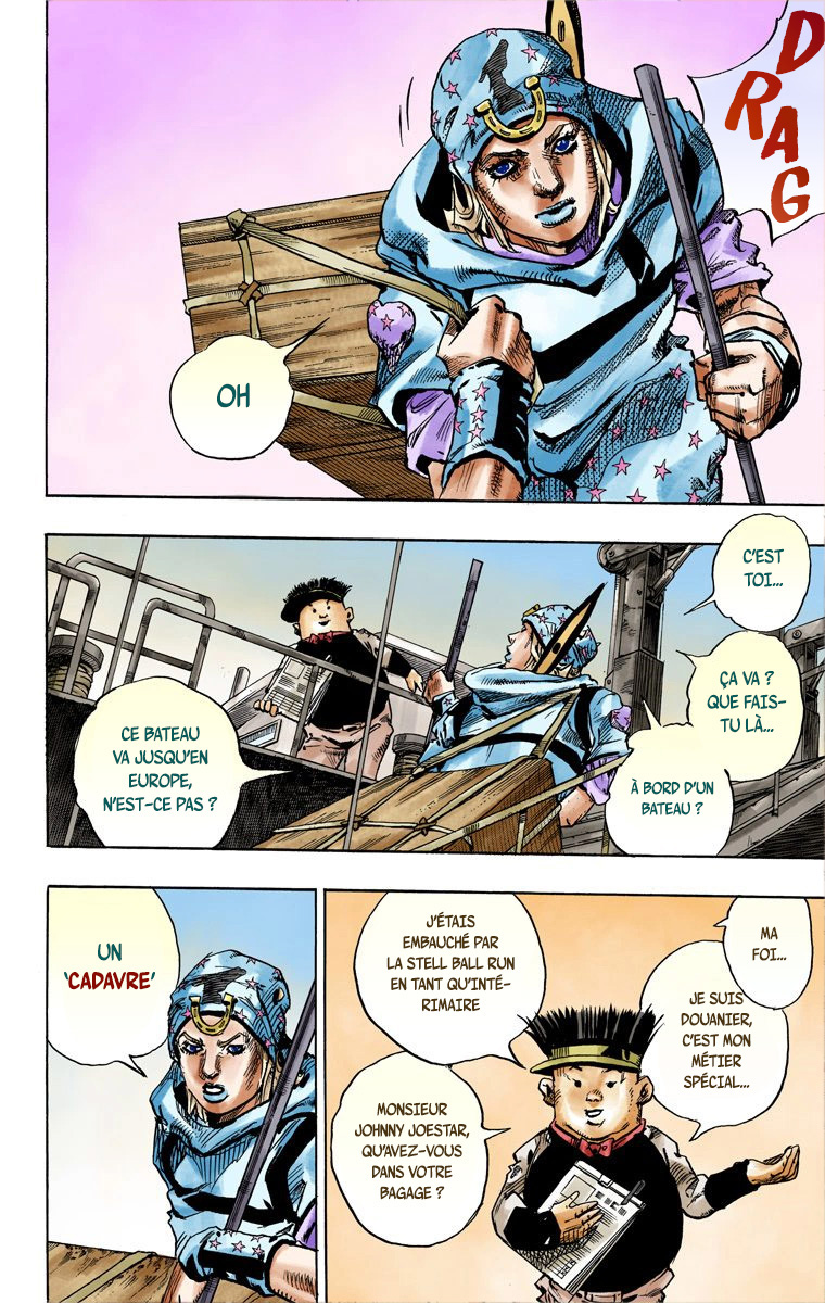 Read JoJo's Bizarre Adventure Part 7 Steel Ball Run Official Colored FR Manga Online