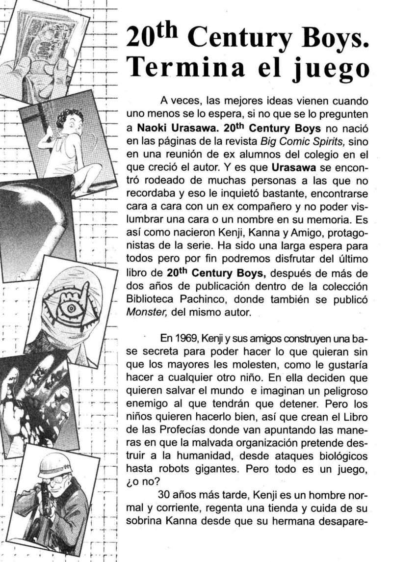 Read 20th Century Boys ES Manga Online